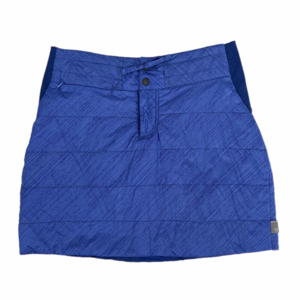 Mountain Hardwear Blue Trekkin Insulated Packable Drawstring Mini Hiking Skirt